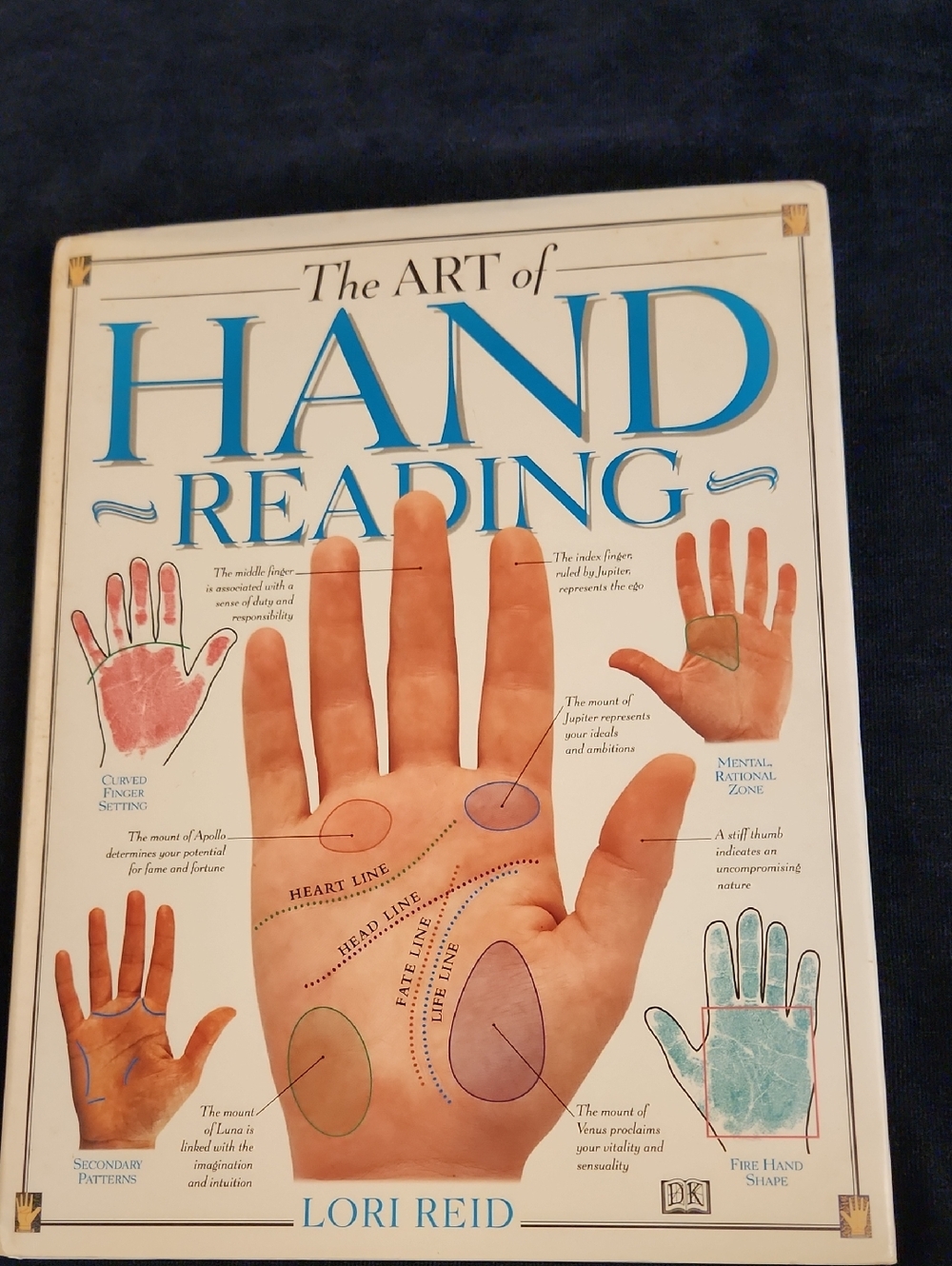 The Art of Hand Reading by Lori Reid - Illustrated Palmistry Book